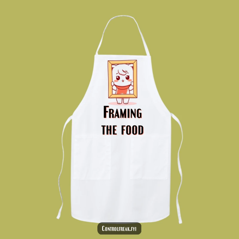 Funny Kawaii Picture Frame Apron: Straighten Up Your Kitchen Style