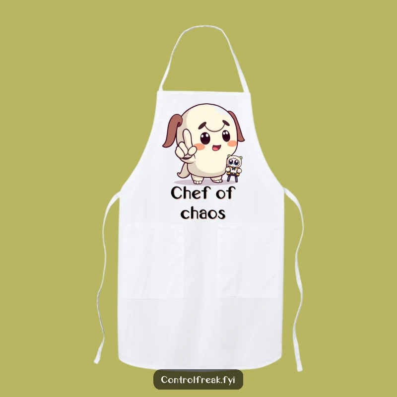 Funny Commander Apron: Chef's Hilarious Character Design, Perfect Funny Kitchen Gift
