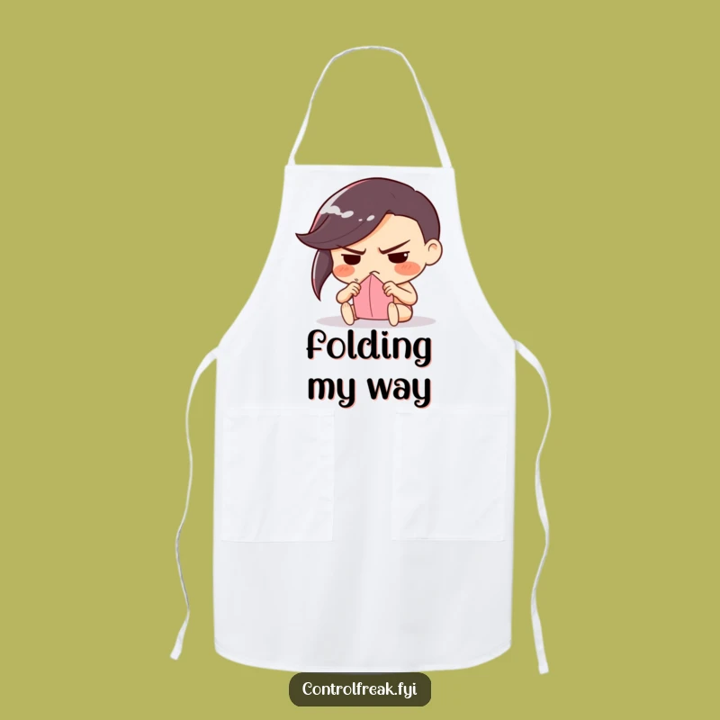 Funny Frowning Folder Apron: Craft Master Gear, Unique Gift