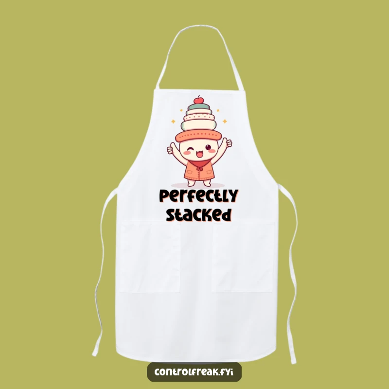 Funny Kawaii Perfectionist Apron: Cook with Precision & Style - Perfect Gift!