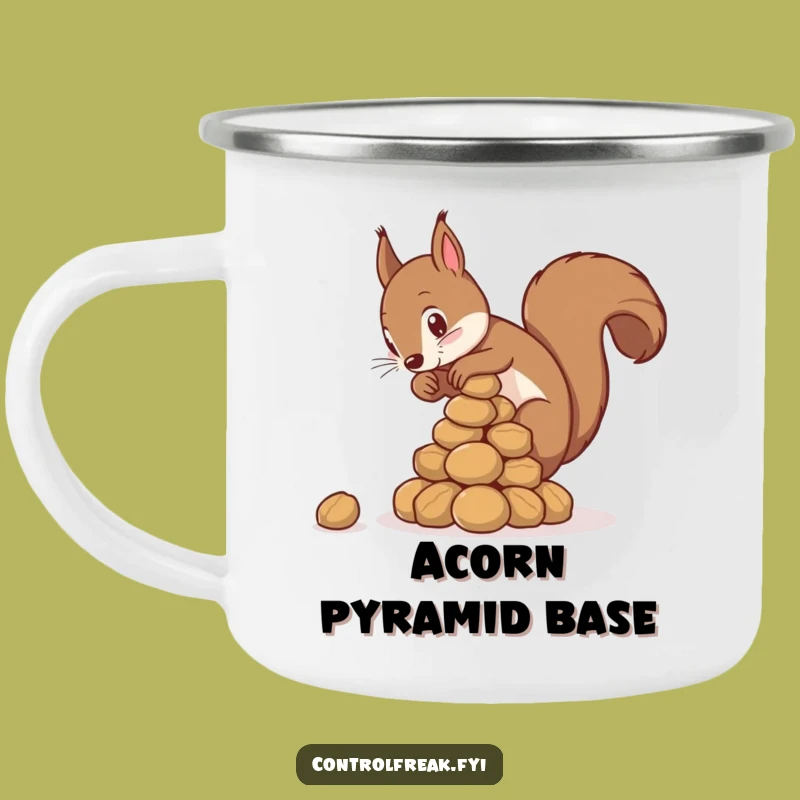 Adventure Funny Squirrel Pyramid Camping Mug - Gift for Outdoorsy Organizers
