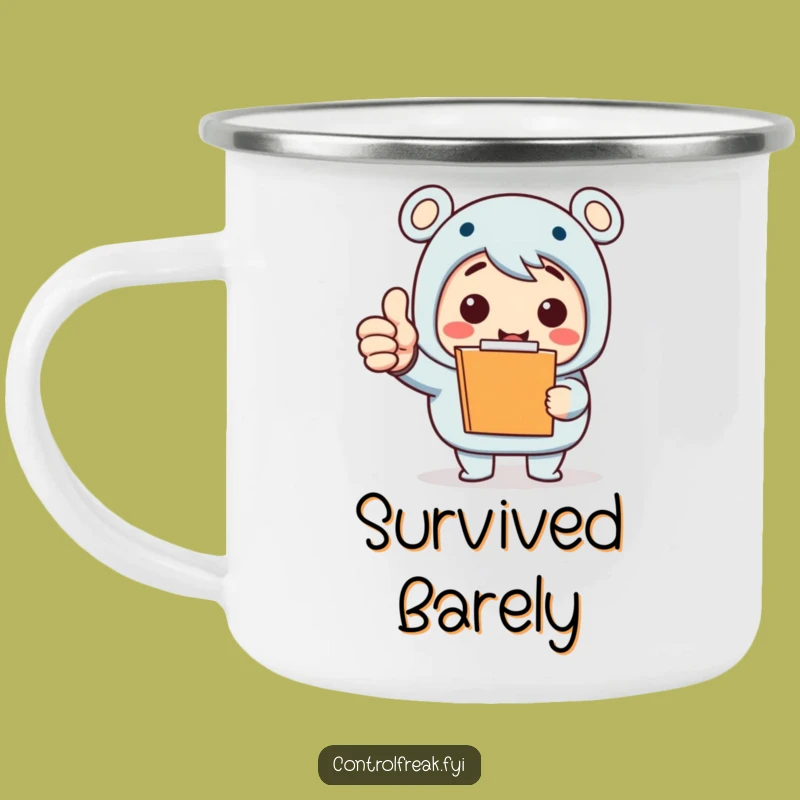 Funny Clipboard Adventure Mug: Rugged and Hilarious Camp Companion