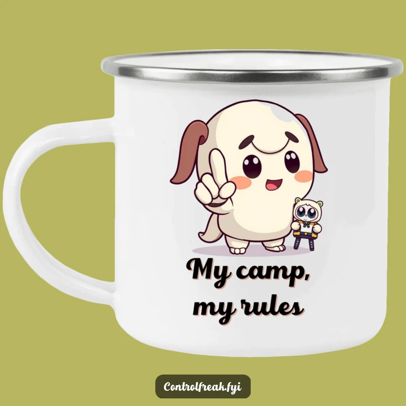 Funny Commander Camping Mug: Durable & Hilarious Character Design, Perfect Outdoor Funny Gift