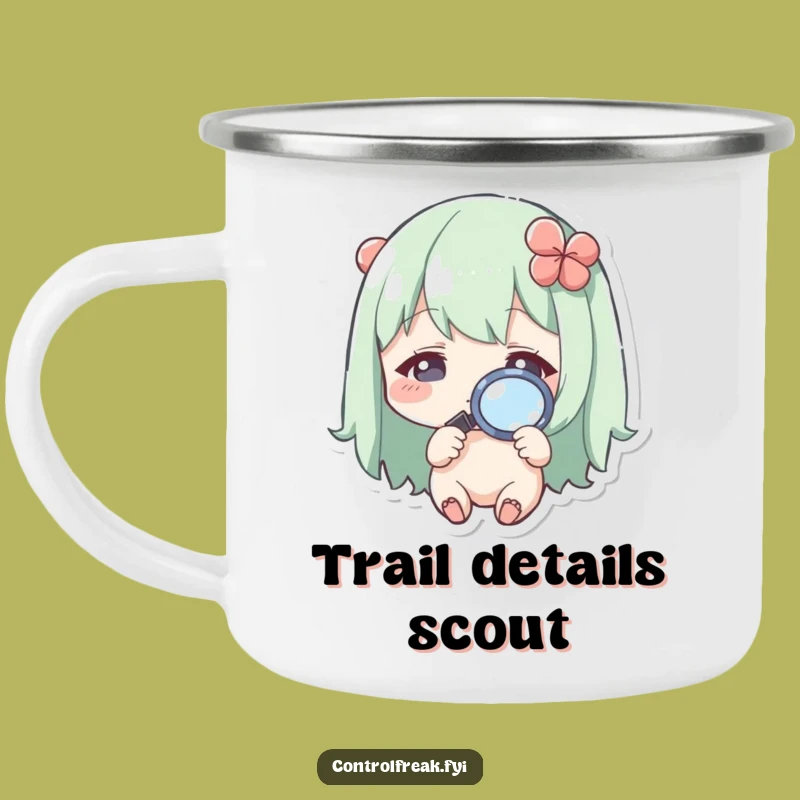 Funny Kawaii Magnifying Glass Camping Mug: Explore Every Detail