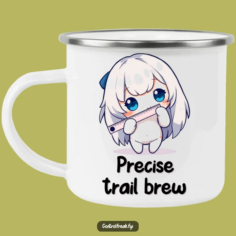 Funny Measuring Character Camping Mug - Rugged Precision Humor, Perfect Gift