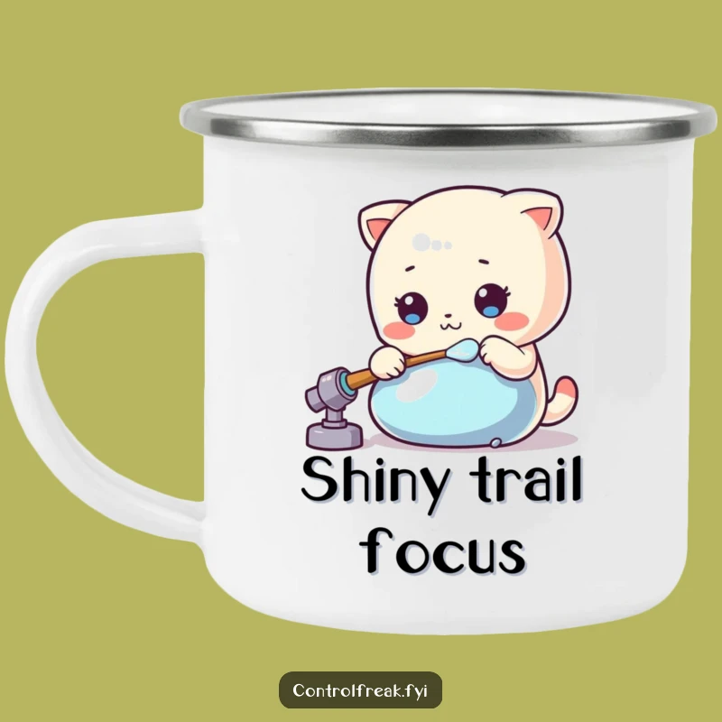 Adventure-Ready Funny Kawaii Polisher Mug - Shiny!