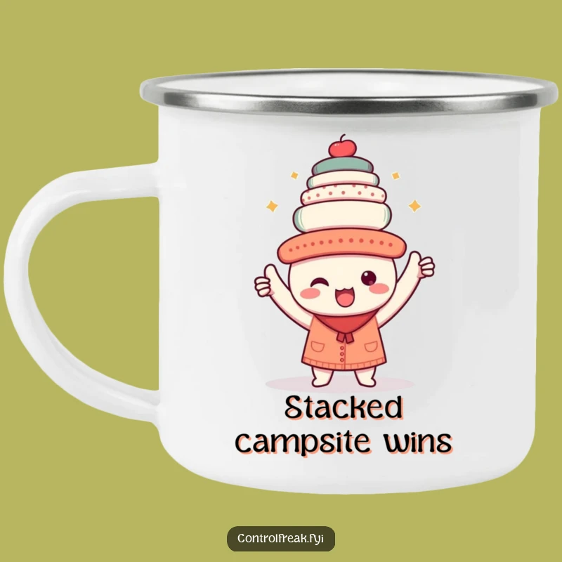 Funny Kawaii Perfectionist Camping Mug: Tidy Triumphs on Every Adventure!