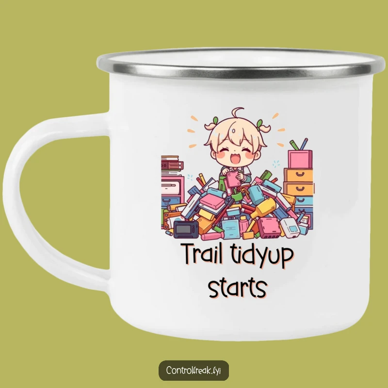 Funny Camping Mug: Chaotic Organizer - Rugged and Hilarious Companion for the Master of Mess