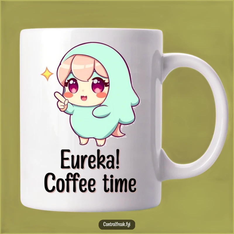 Funny Solution Finder Mug: Genius Character Offers Perfect Answers!