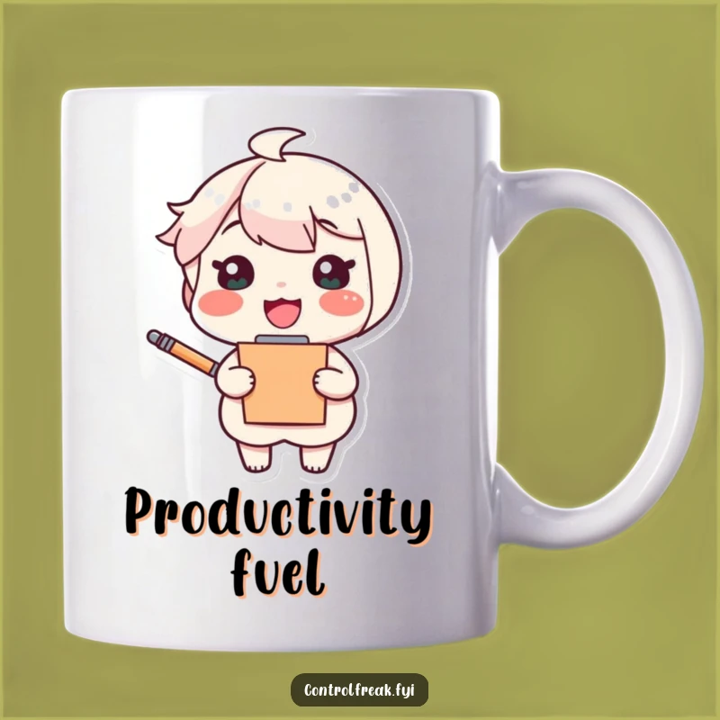 Funny Organizer Mug: Cheerful Character Design, Perfect Gift for Efficient Humor Lovers