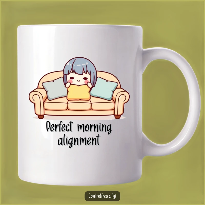 Funny Organizer Mug: Cute Character Perfects Sofa Pillows