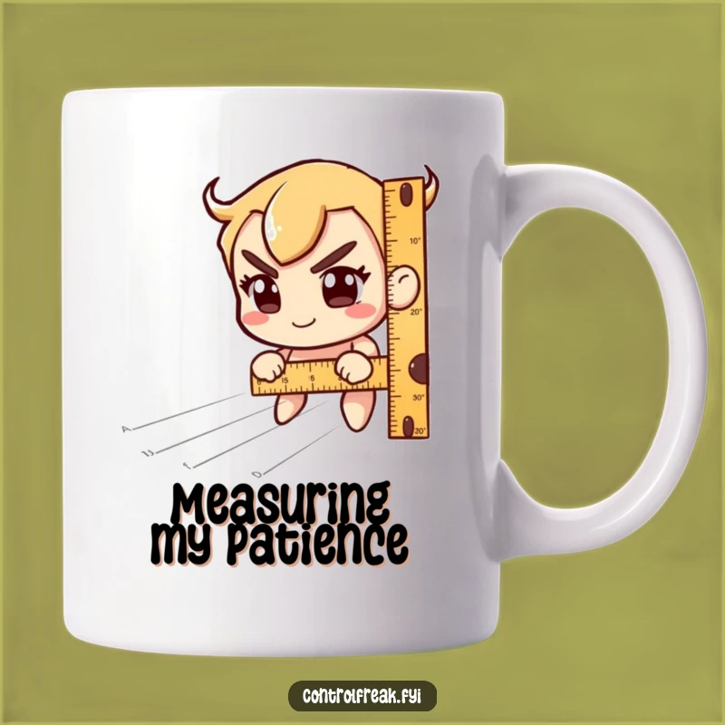 Funny Ruler Focus Mug: Hilarious Gift for Precise Thinkers and Dreamers