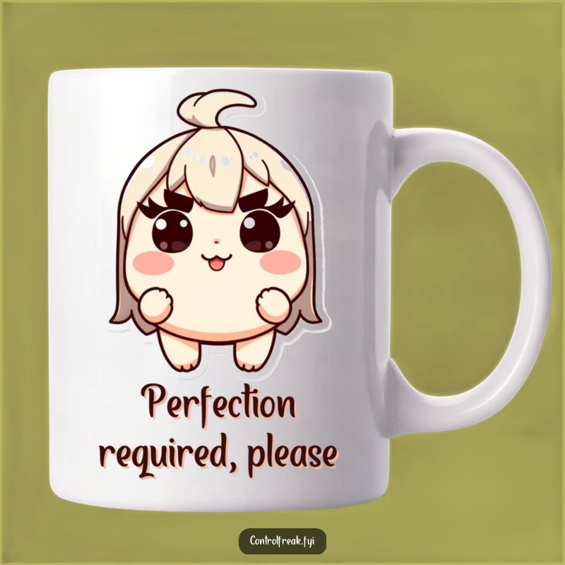 Funny Kawaii Precision Mug: High Standards Humor Gift