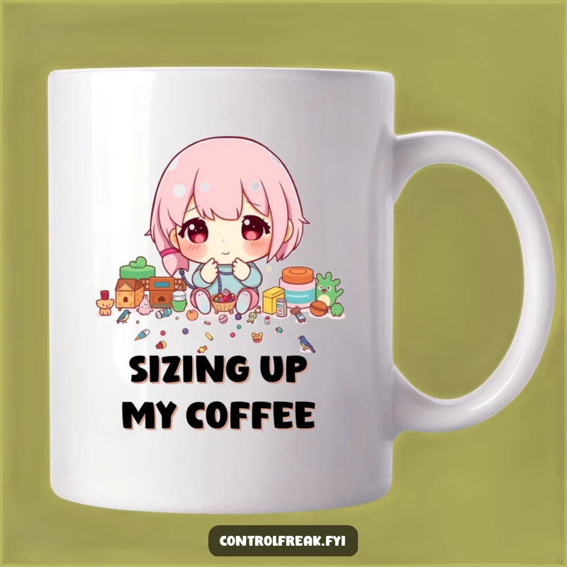 Funny Precision Master Mug: Character Sorting Tiny Items, Perfect Funny Gift for the Detail-Oriented