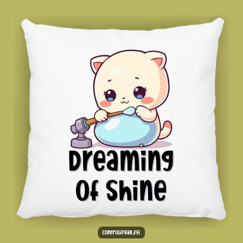 Soft Funny Kawaii Polisher Pillow - Cozy Shine!