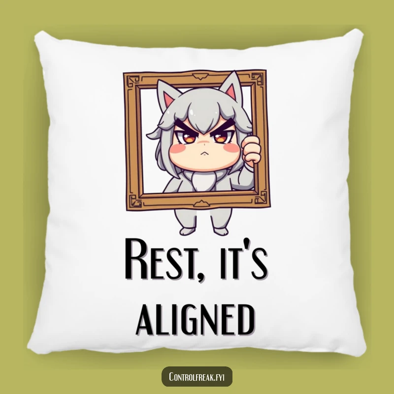 Funny Accent Pillow: Stern Playful Framer, Couch Correction Comfort Gift