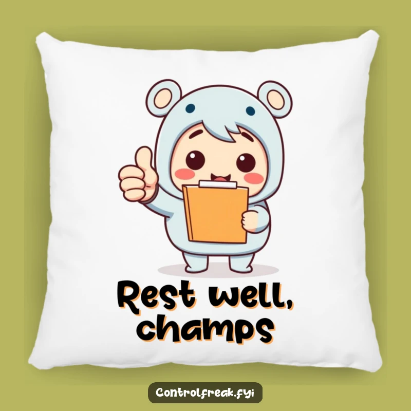 Funny Clipboard Comfy Pillow: Huggable Humor for Task Champions