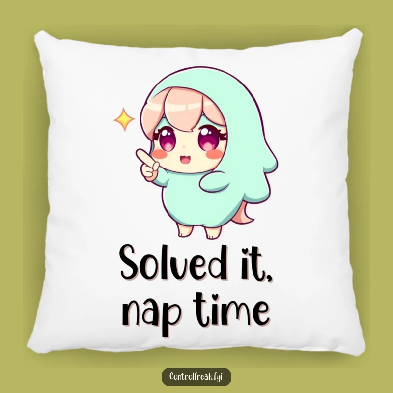 Funny Genius Solution Pillow: Rest Your Head on Brilliant Ideas!