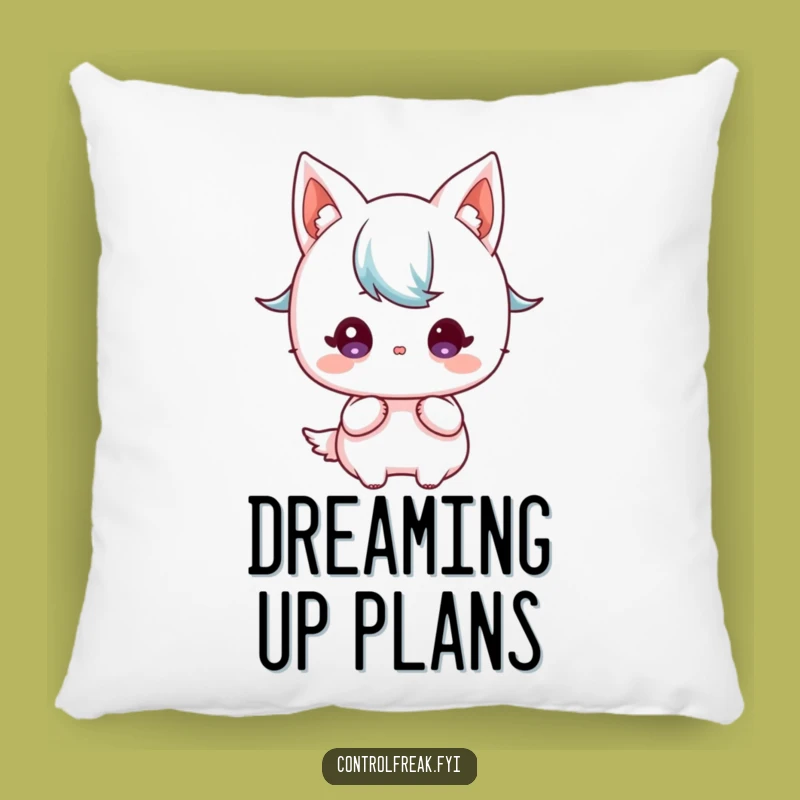 Funny Kawaii Planner Pillow: Cozy Strategy, Blueprint Comfort, Sweet Gift