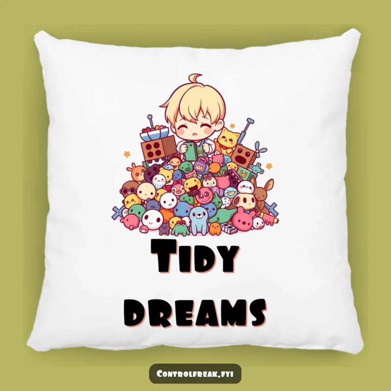 Funny 'Tidy Titan' Pillow: Comfy Character Organizing Toys, Perfect Gift for Relaxed Order!