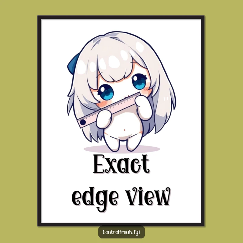 Funny Measuring Character Digital Art - Hilarious Precise Decor, Gift