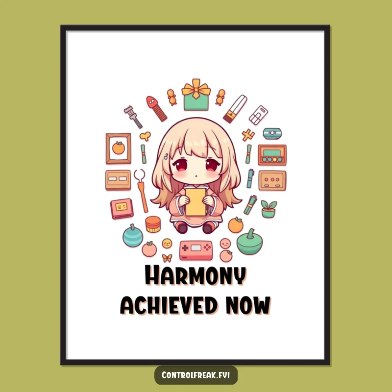 Funny Symmetrical Arranging Character Digital Art: Bring Order and Humor to Your Walls