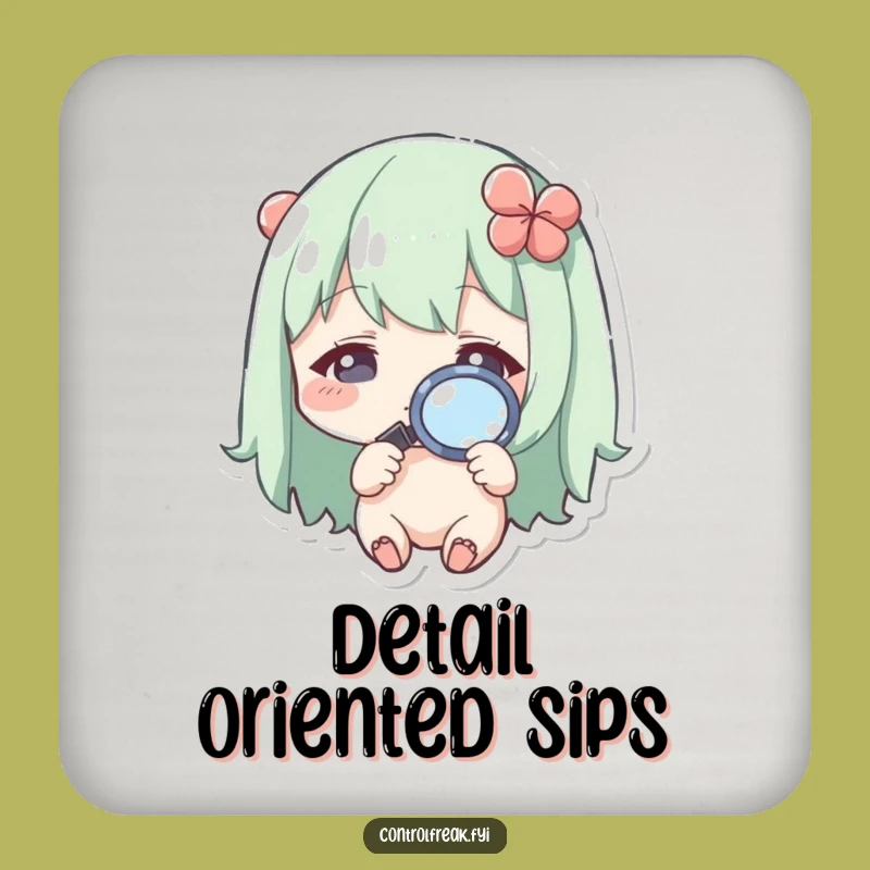 Funny Kawaii Magnifying Glass Coasters: Protect Surfaces with Precision