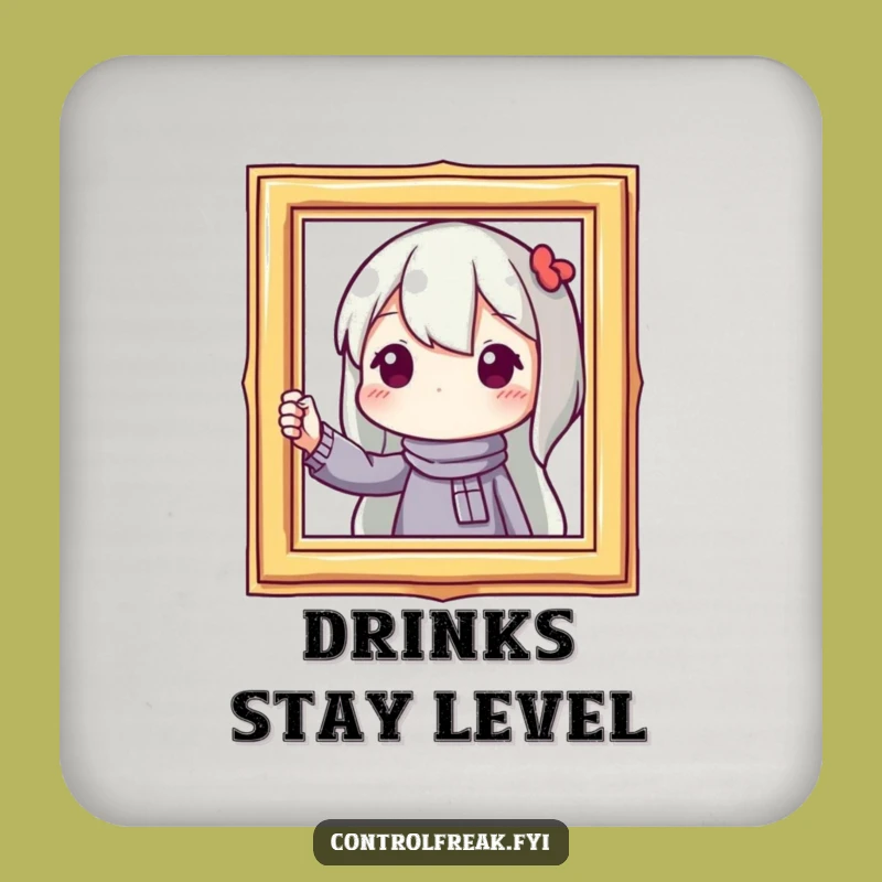 Funny Coasters: Straight Lines - Protect Surfaces Funny Gift Set