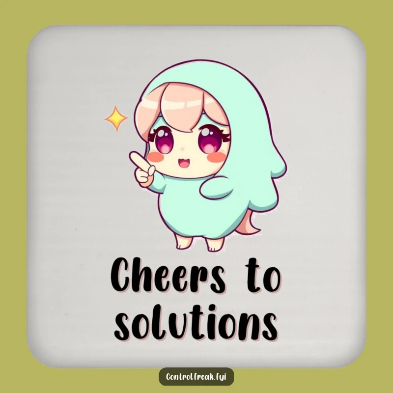 Funny Genius Solution Coaster: Protect Surfaces with Smart Style!