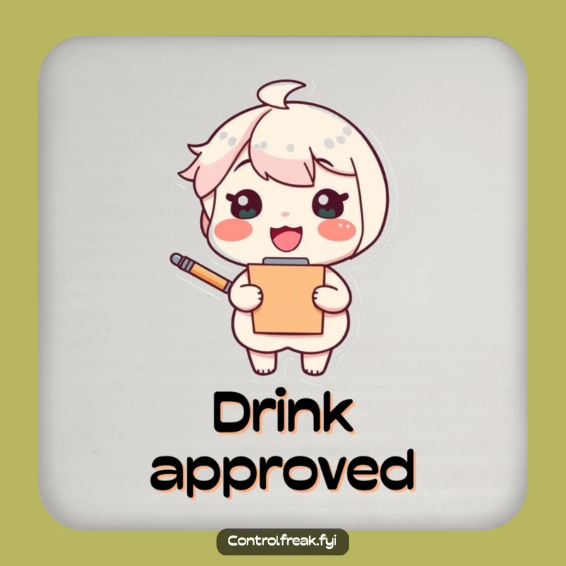 Funny Organizer Coaster: Cheerful Character Design, Perfect Funny Gift