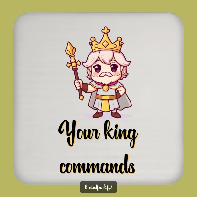 Funny Royal Coaster: Regal Character Design, Perfect Funny Gift