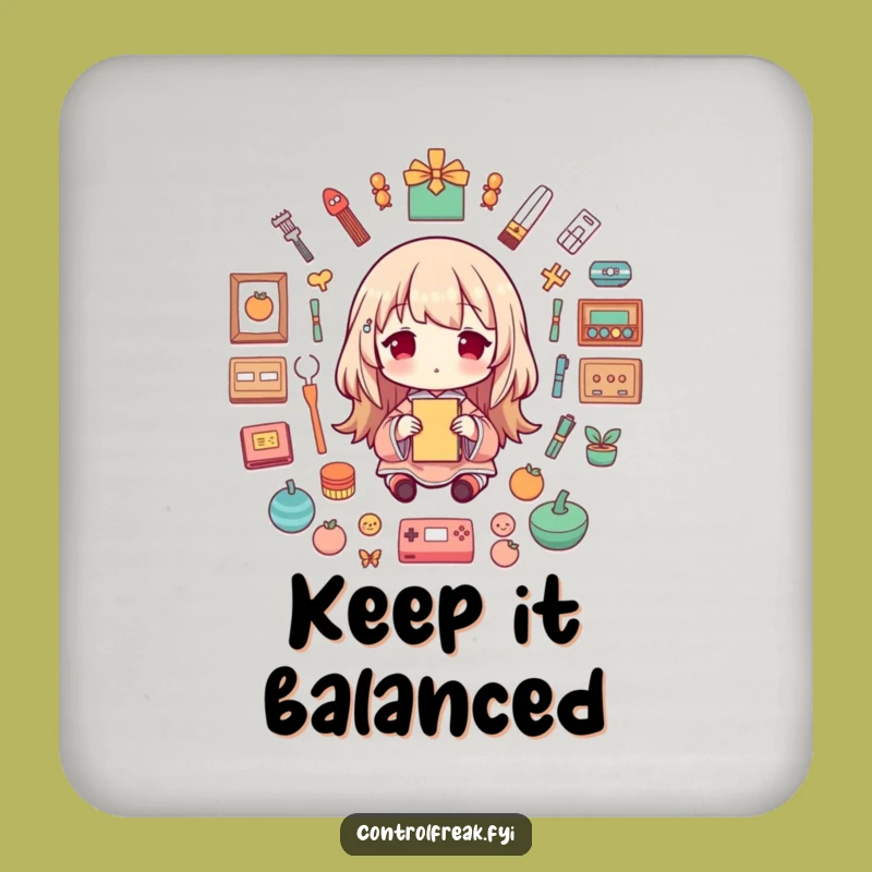 Funny Symmetrical Arranging Character Coaster: Protect Your Surfaces with Orderly Humor