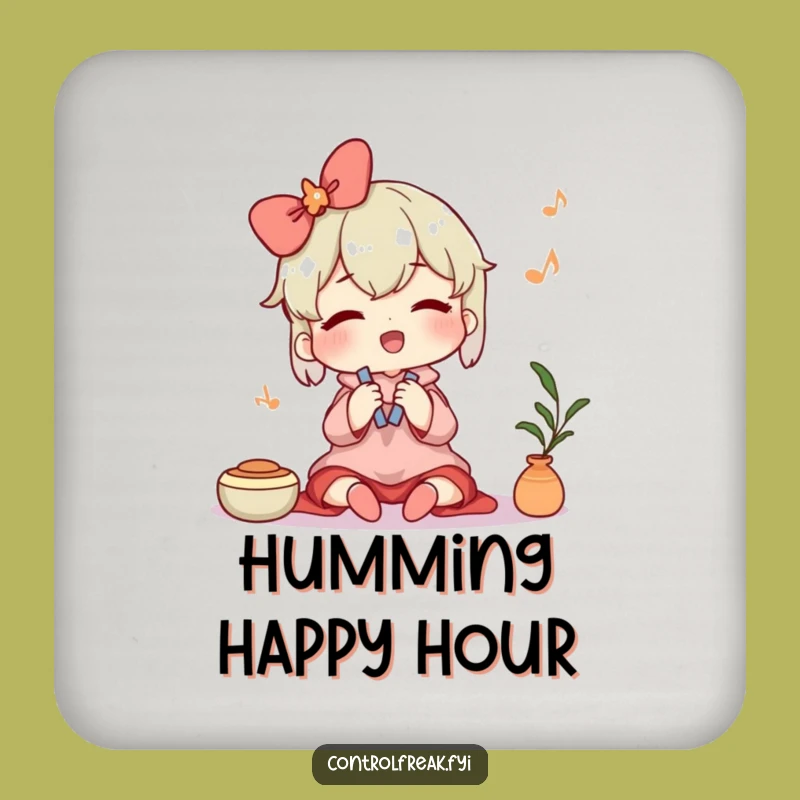 Funny Contented Cleaner Coaster: Protect Surfaces with Peaceful Style!