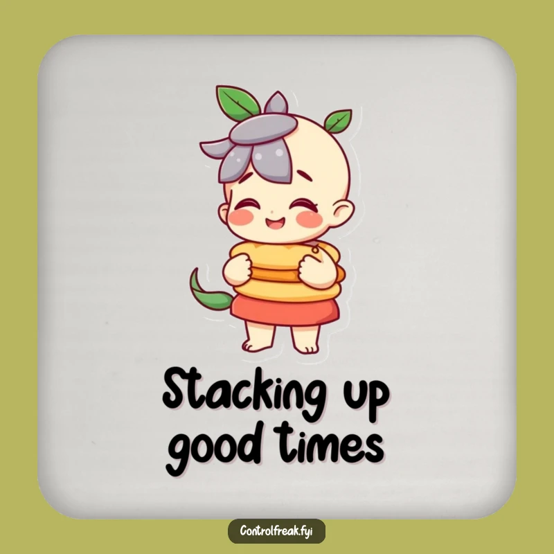 Funny Balanced Stack Master Coasters: Protect Surfaces with Precision