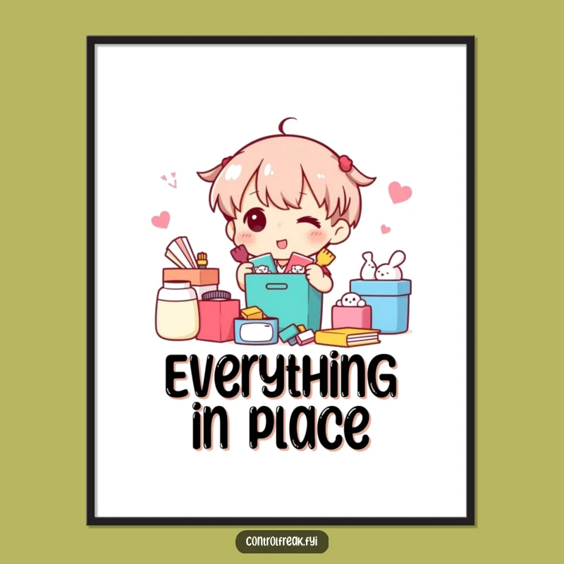 Funny Poster: Sorting Success - Witty Wall Art for the Organized Whiz