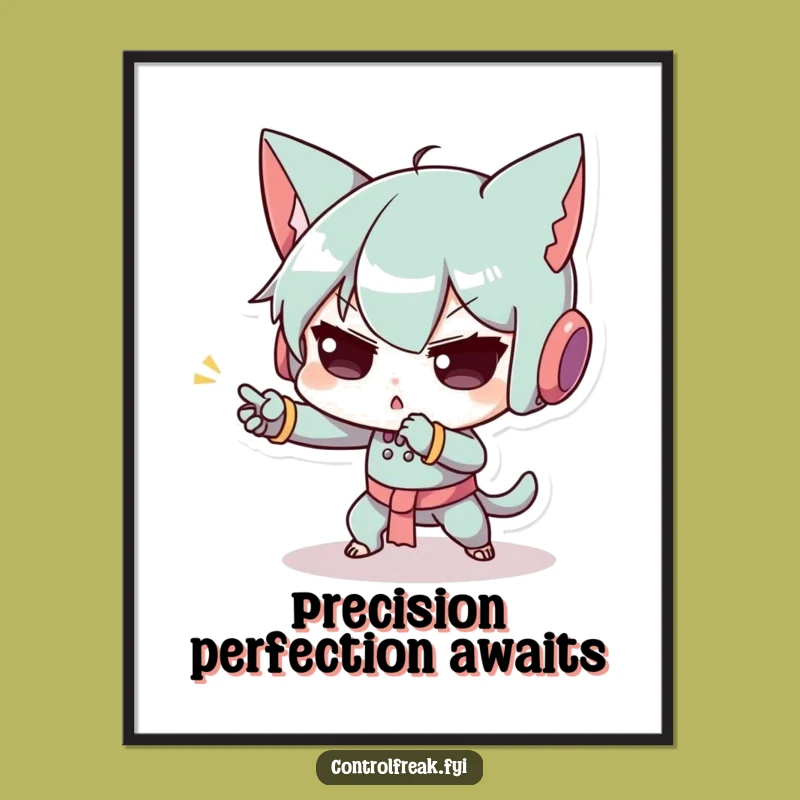 Funny Art Poster: Exaggerated Concentration Character, Precision Movement Motivational Gift