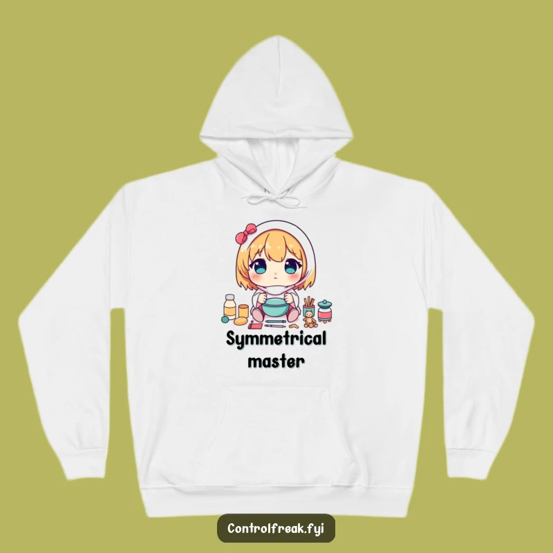 Cozy Funny Kawaii Symmetry Hoodie: Stay Warm in Balanced Harmony - Funny Gift!