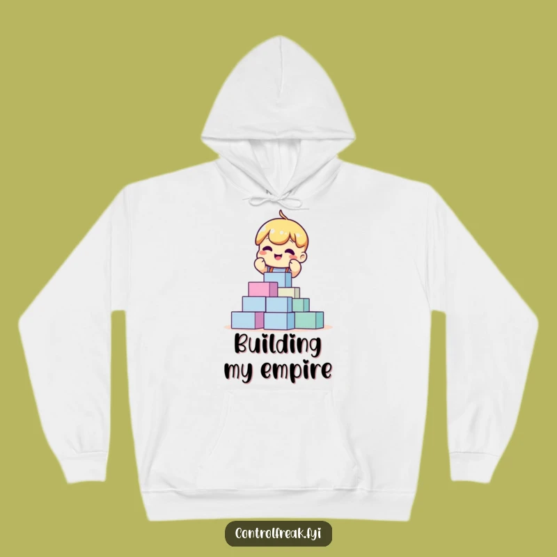 Funny Block Stacking Hoodie: Cozy Organizer Apparel, Comfort Gift