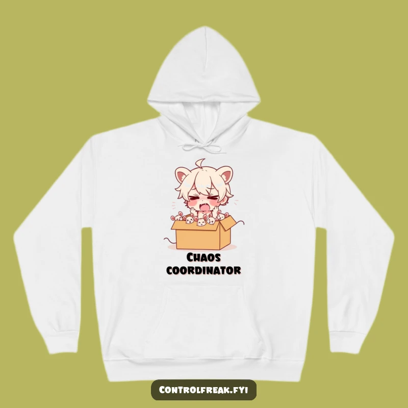 Funny Frazzled Mouse Herder Hoodie: Cozy Chaos Apparel, Comfort Gift