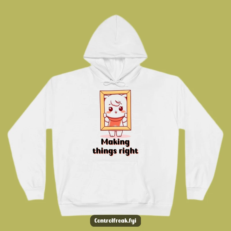 Cozy Funny Kawaii Picture Frame Hoodie: For the Level-Headed