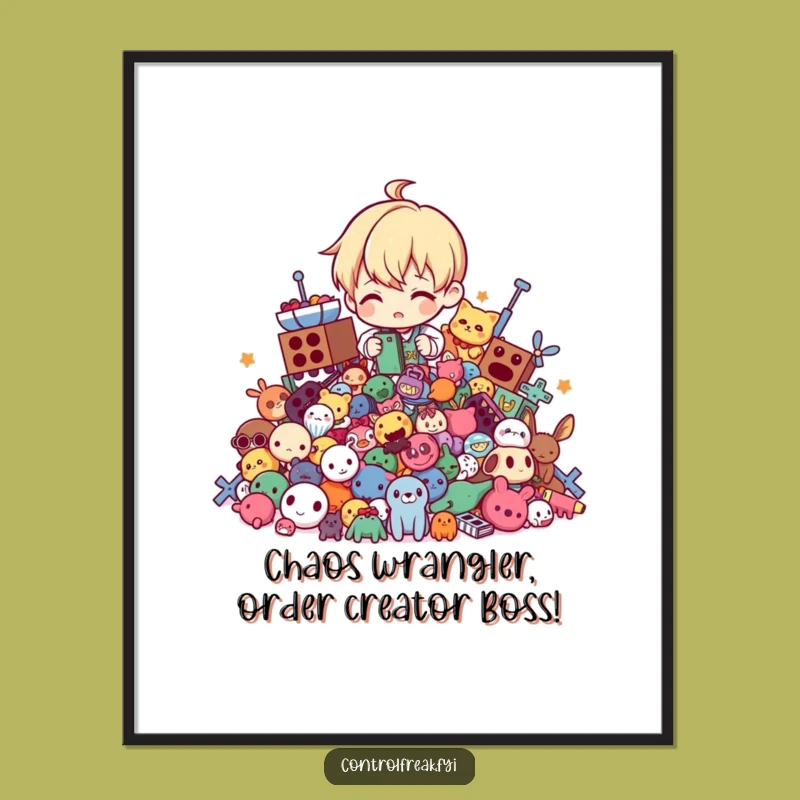 Funny Free Printable Wall Art: Tidy Toy Master, Quirky Downloadable Decor