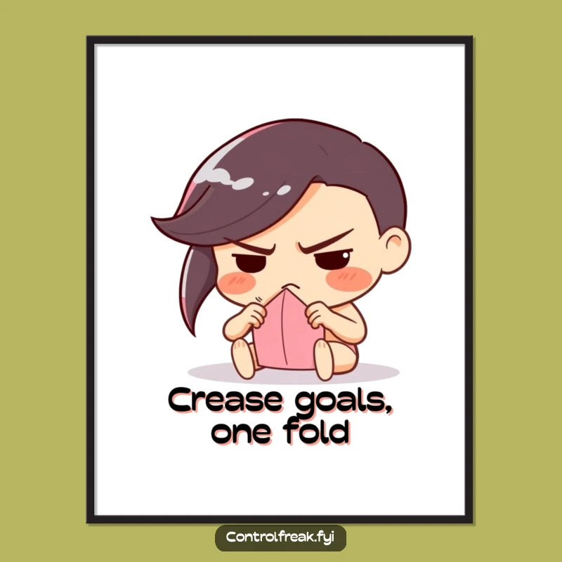 Free Printable Wall Art: The Meticulous Folder - Zen Humor Download!