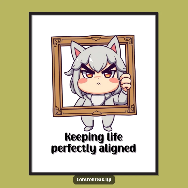 Free Printable Wall Art: Straighten Up Humor, Funny Downloadable Decor Gift