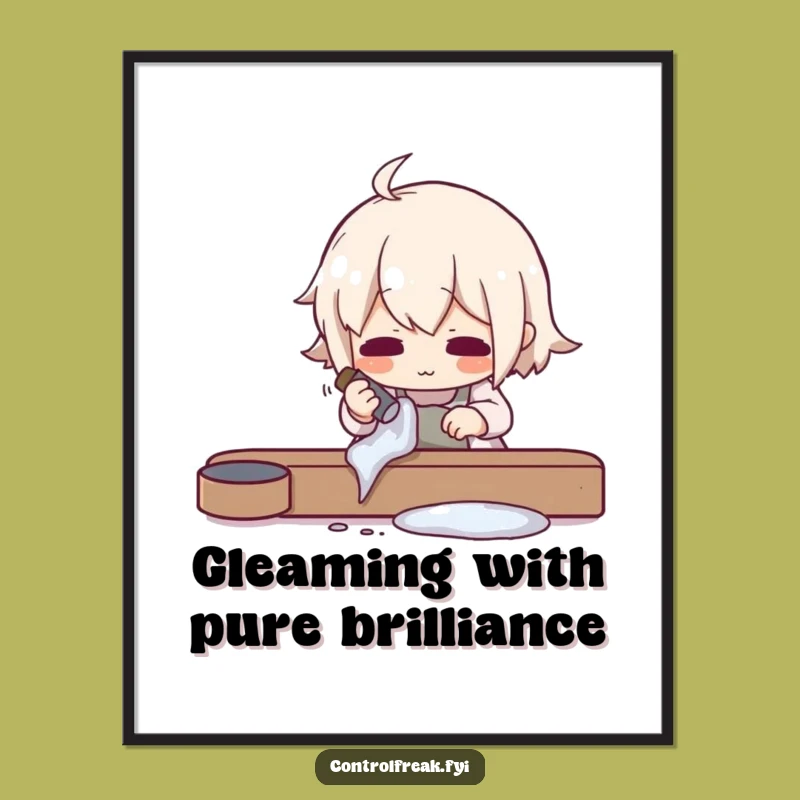 Free Printable Wall Art: Gleaming Object Humor, Funny Downloadable Decor Gift