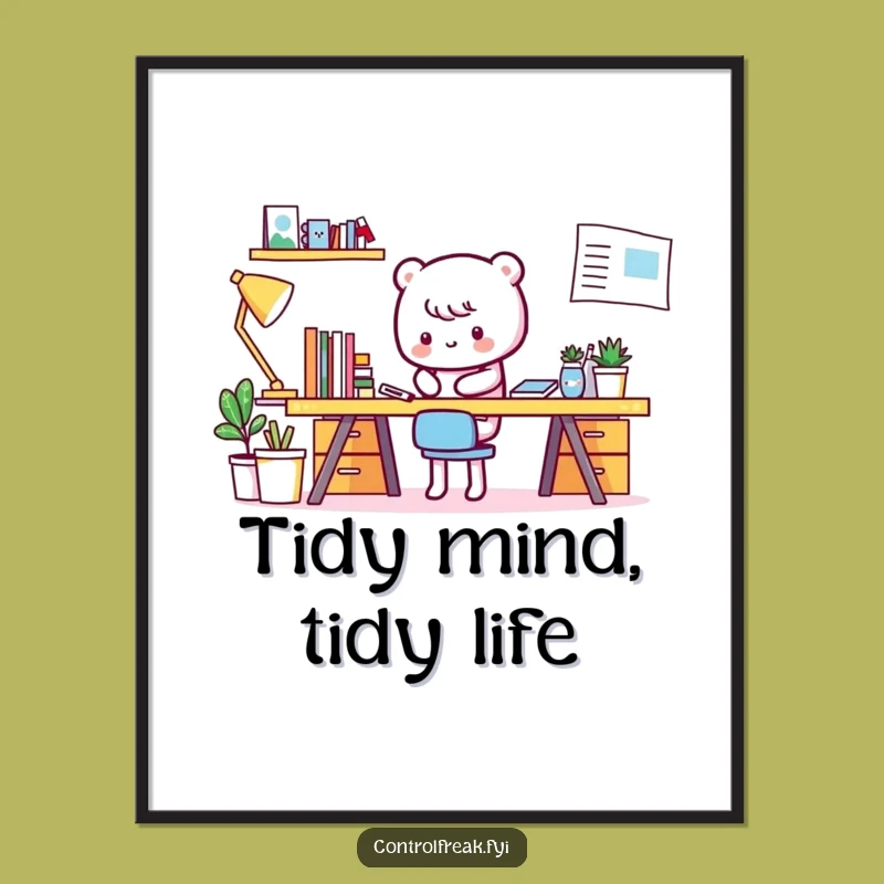 Free Printable Kawaii Desk Art - Funny Downloadable Decor for Organized Spaces
