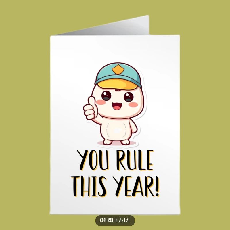 Free Printable Birthday Card: Thumbs Up Kawaii for a Perfectly Awesome Day!