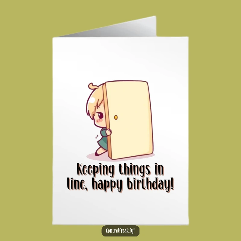 Keep Order Birthday Card: Line-Up Character, Free Printable Fun
