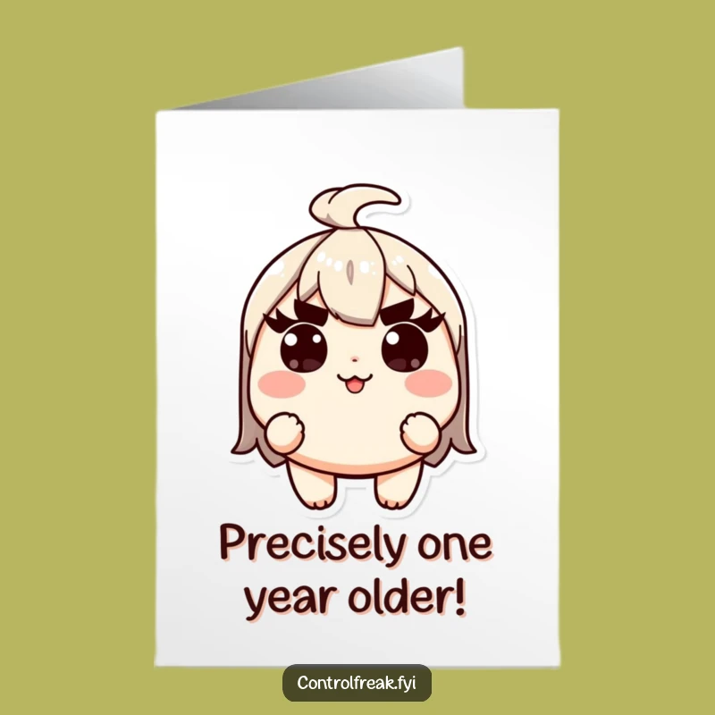 Free Printable Kawaii Precision Master Birthday Card - Funny Downloadable Gift