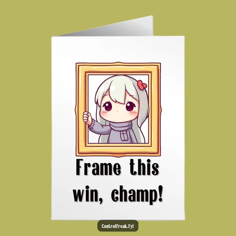 Free Printable Congrats Card: Frame Fixer Humorous DIY Downloadable Gift