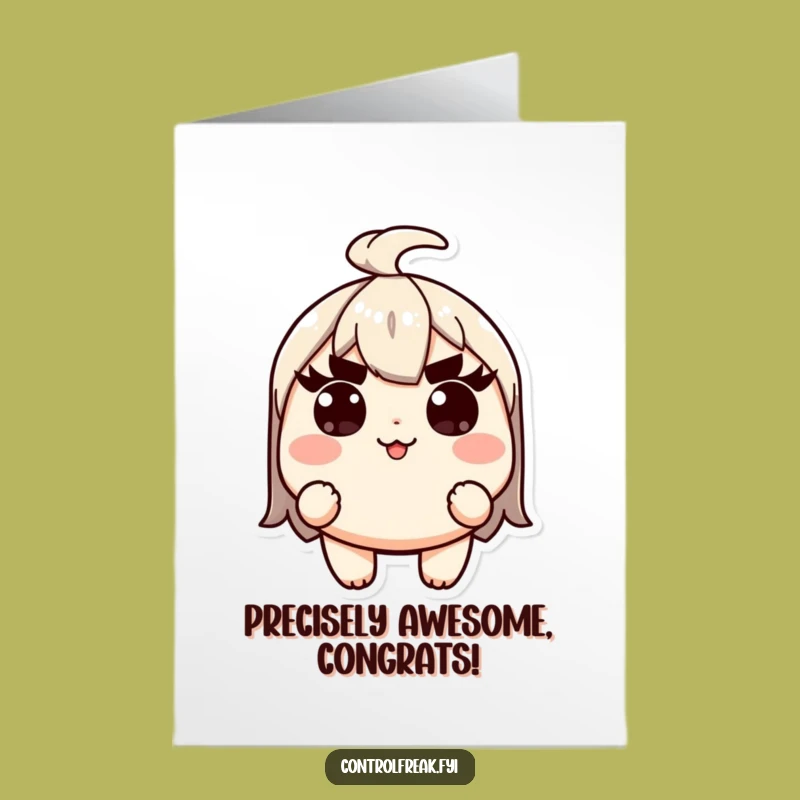 Free Printable Kawaii Exactitude Congrats Card - Hilarious Downloadable Gift
